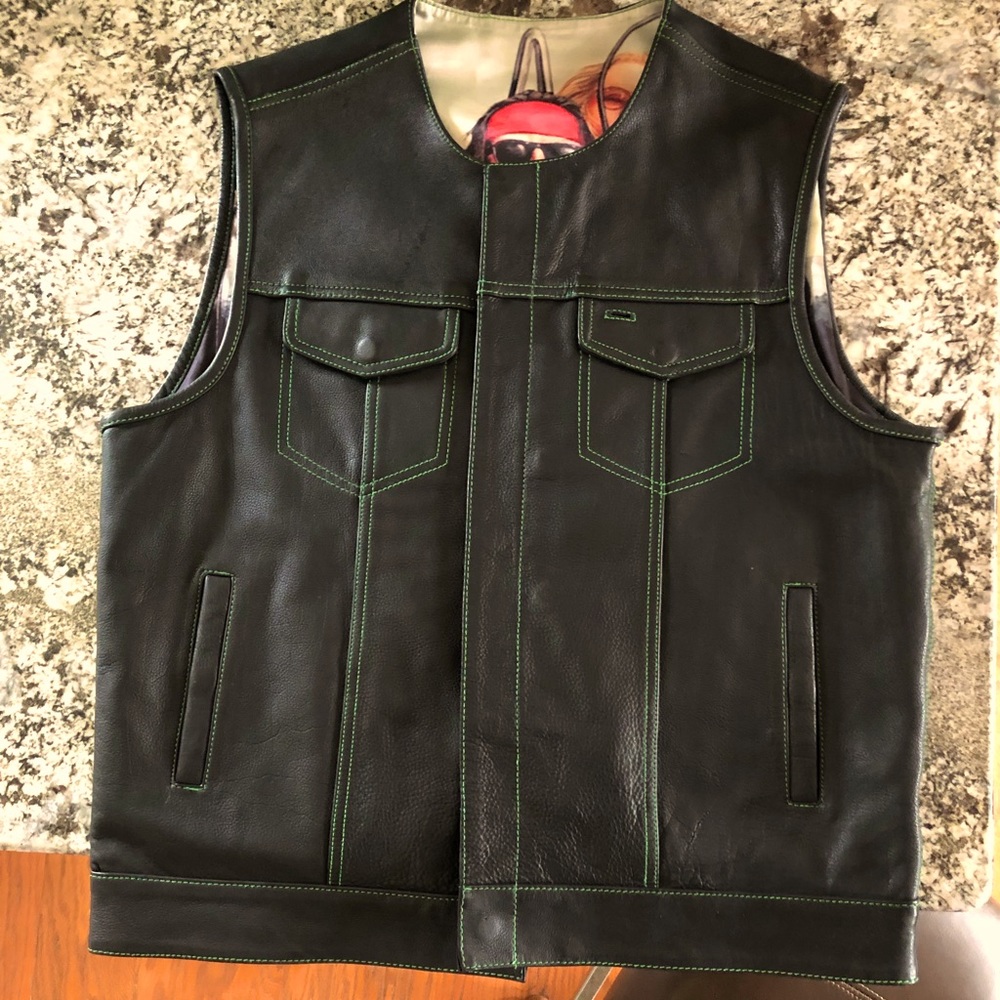 Made by First Classics- Genuine leather motorcycle vest. In perfect condition.